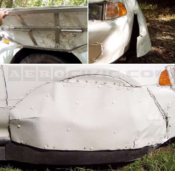 Aerocivic front wheel/fender skirt detail